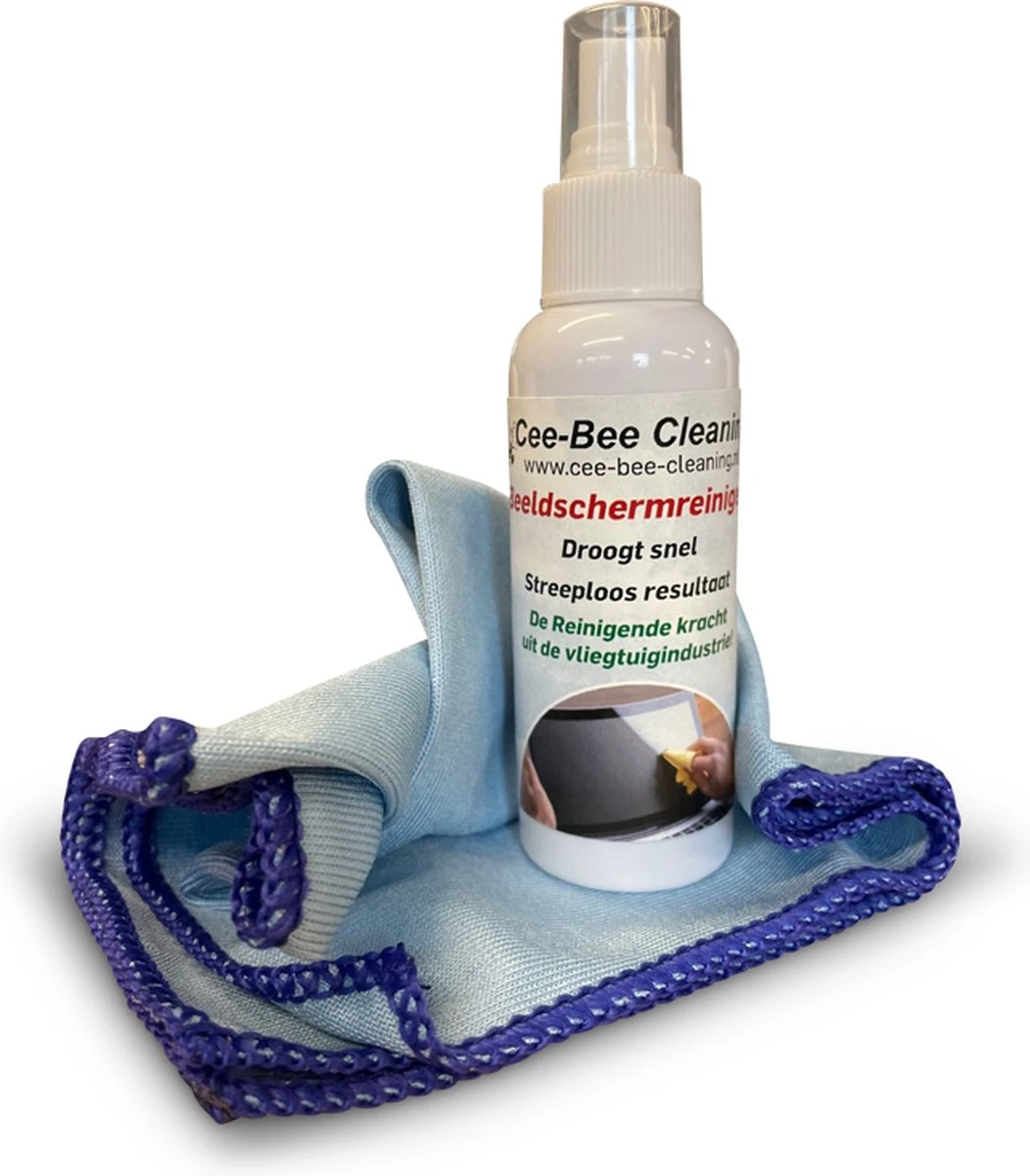 Beeldschermreiniger Met Glasdoek | Droogt Snel En Streeploos | Sprayflacon 100ml