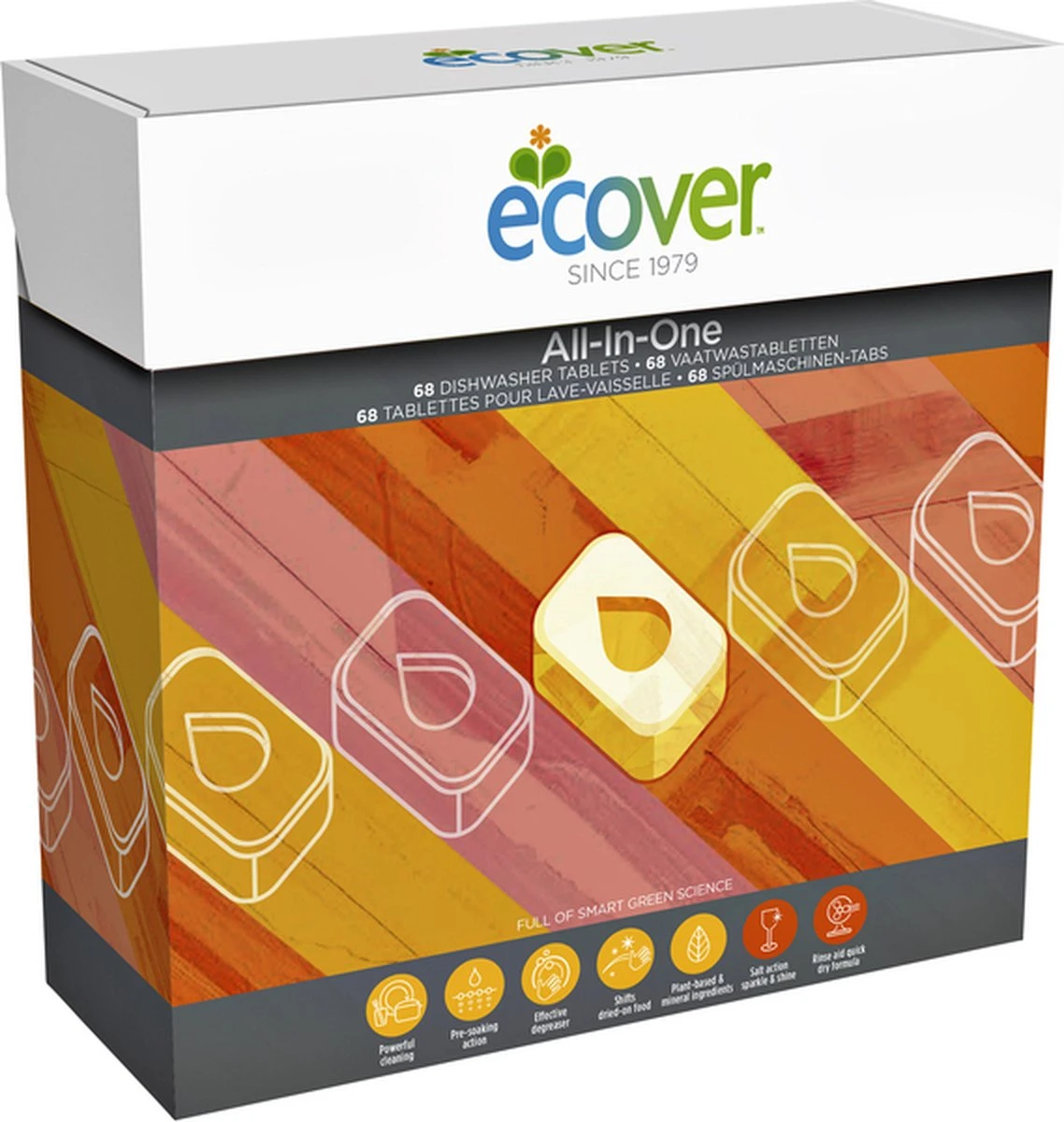 Ecover - Vaatwastabletten All In One - 68 Tabs