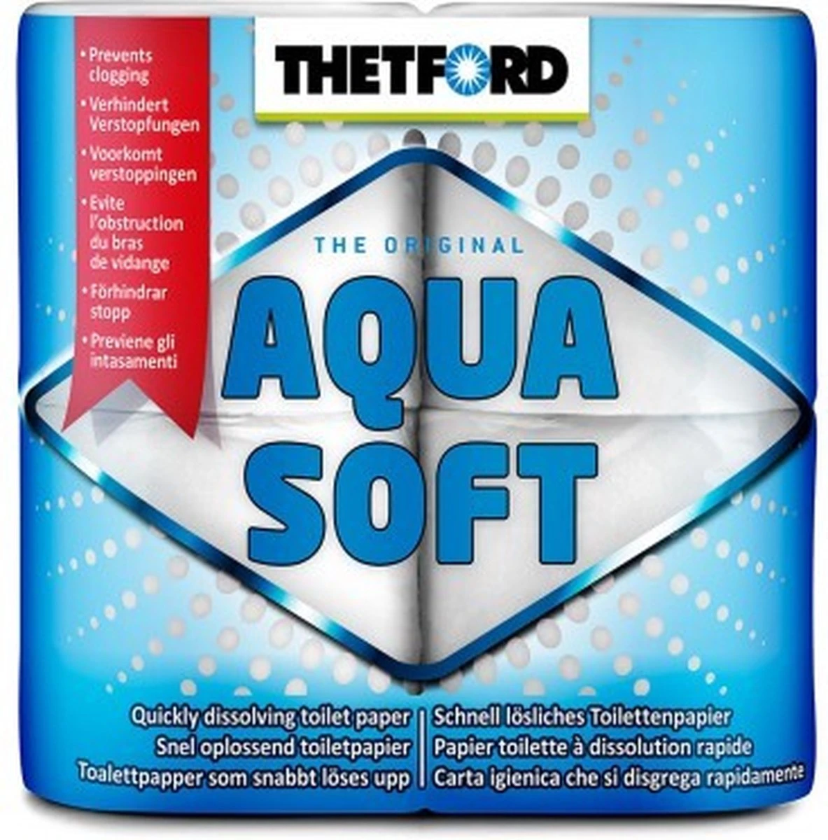 Thetford Aqua Soft Toiletpapier - 4 Rollen