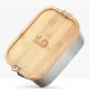 Bamboe Lunch Box 1400 Ml | Broodbox | Ecologisch | Roestvrijstalen Lunchbox | Bentobox No Leak | Smaakloos | Bamboe Grote Broodtrommel | Lunchbox Volwassenen | Lunchbox RVS Bamboe | Bambaw