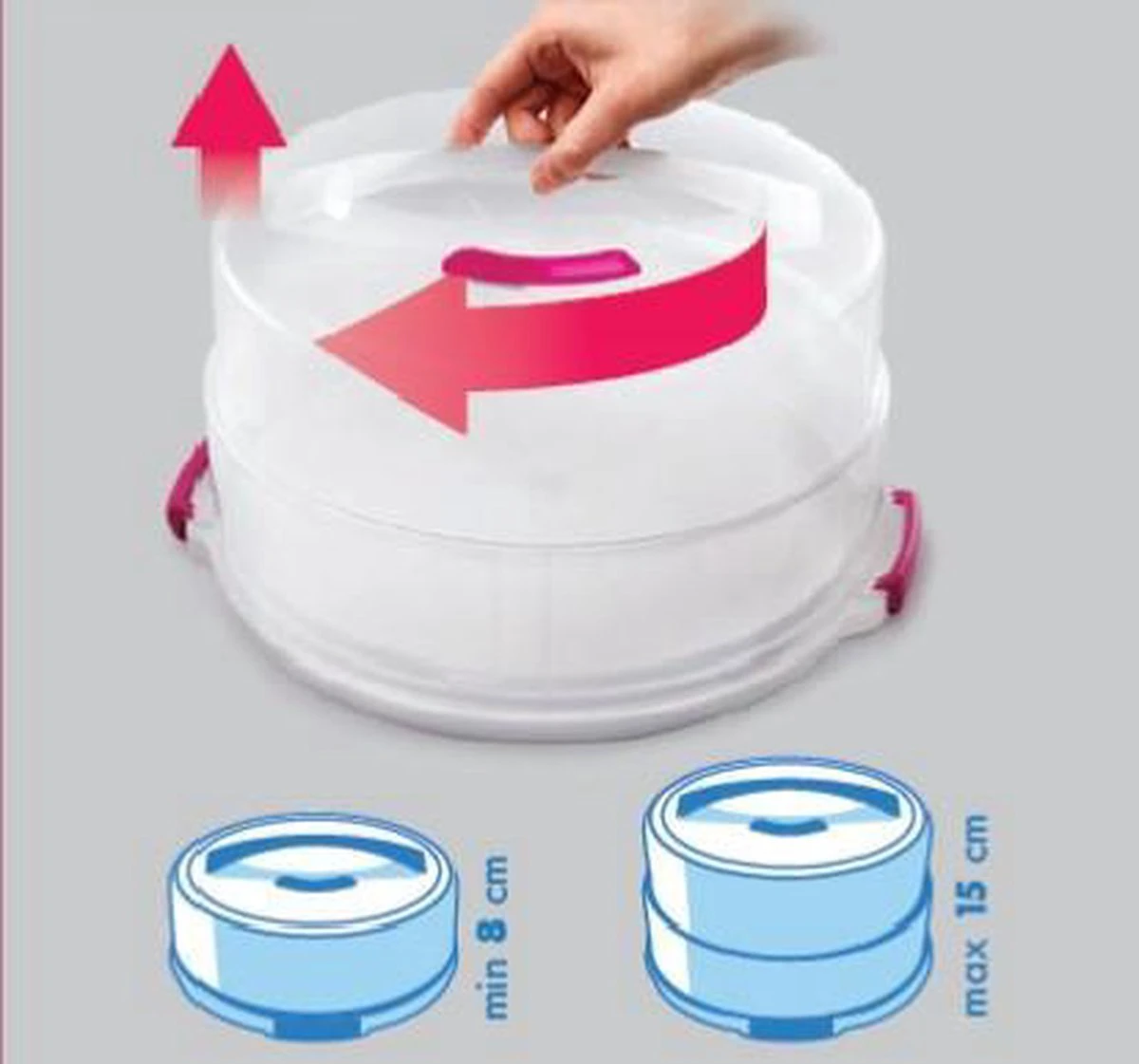 Metaltex Dolceforno Vershouddoos - Voor Taarten - Afbeelding 3