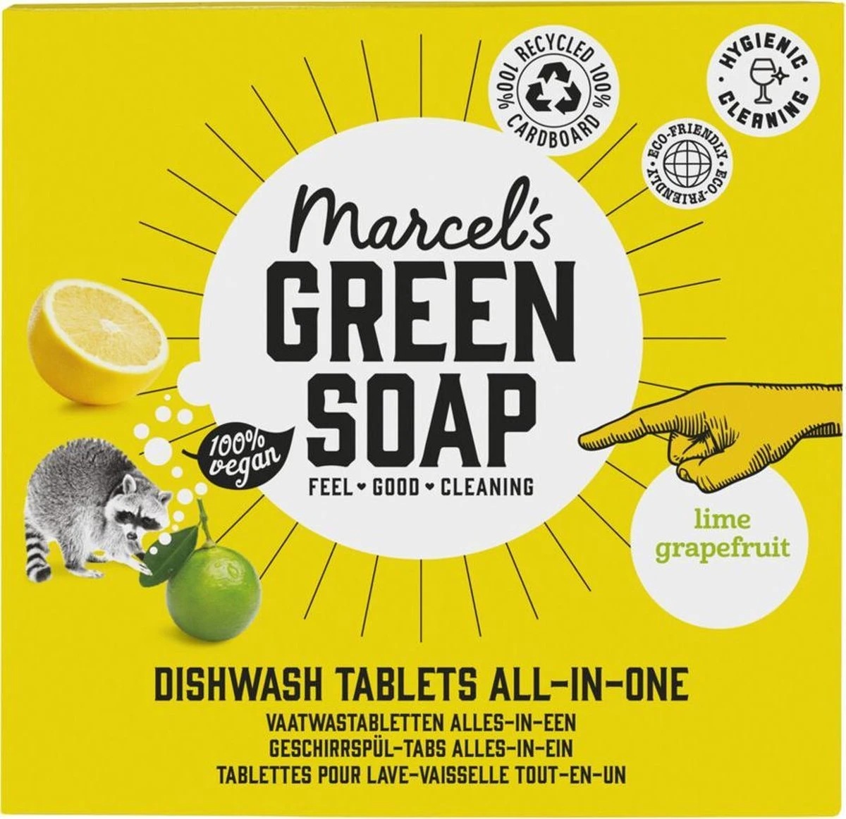 Marcel's Green Soap Vaatwastabletten Grapefruit & Limoen - 25 Stuks - Afbeelding 3