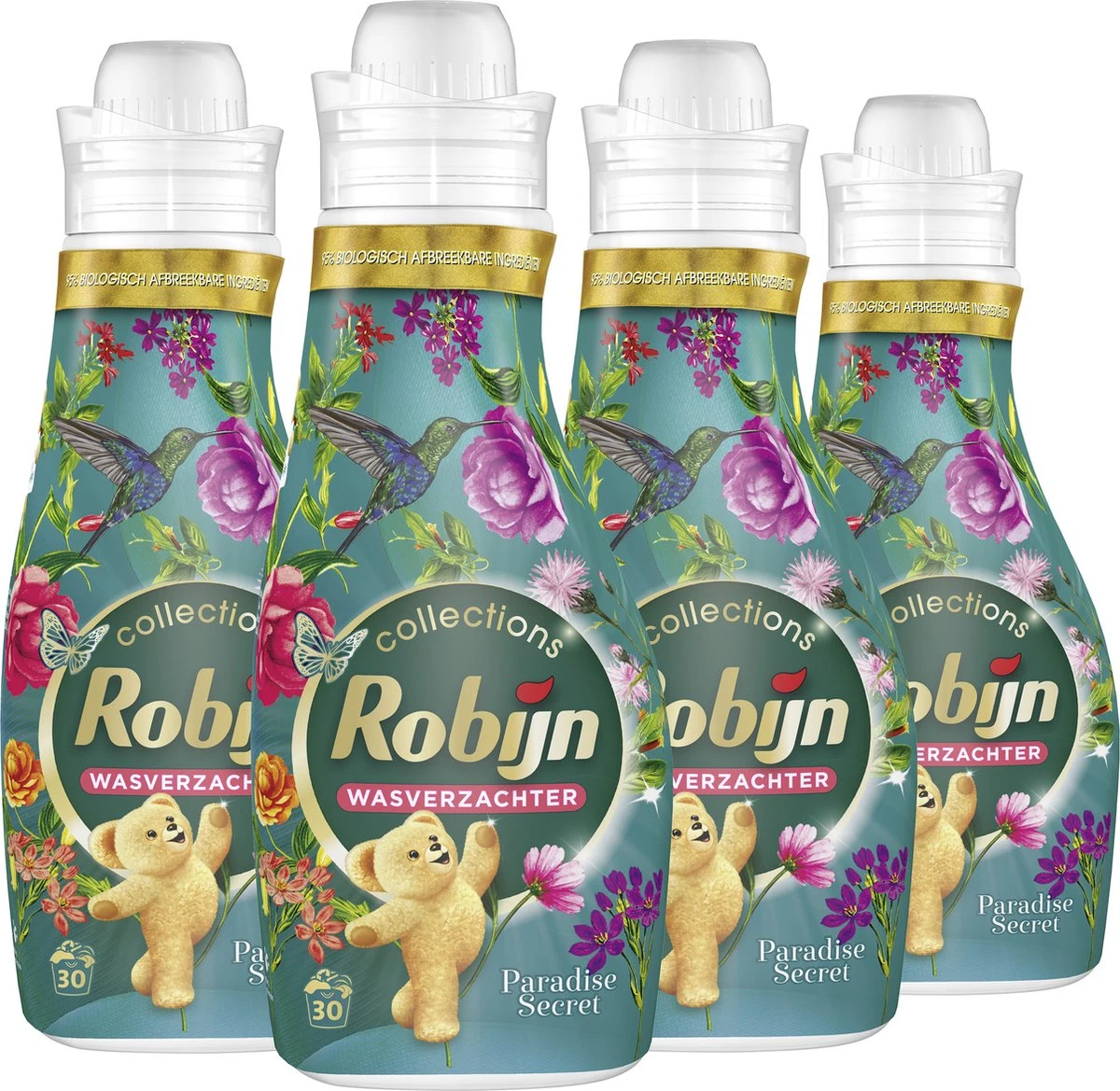 Robijn Collections Paradise Secret Wasverzachter - 4 X 30 Wasbeurten - Voordeelverpakking - Afbeelding 2