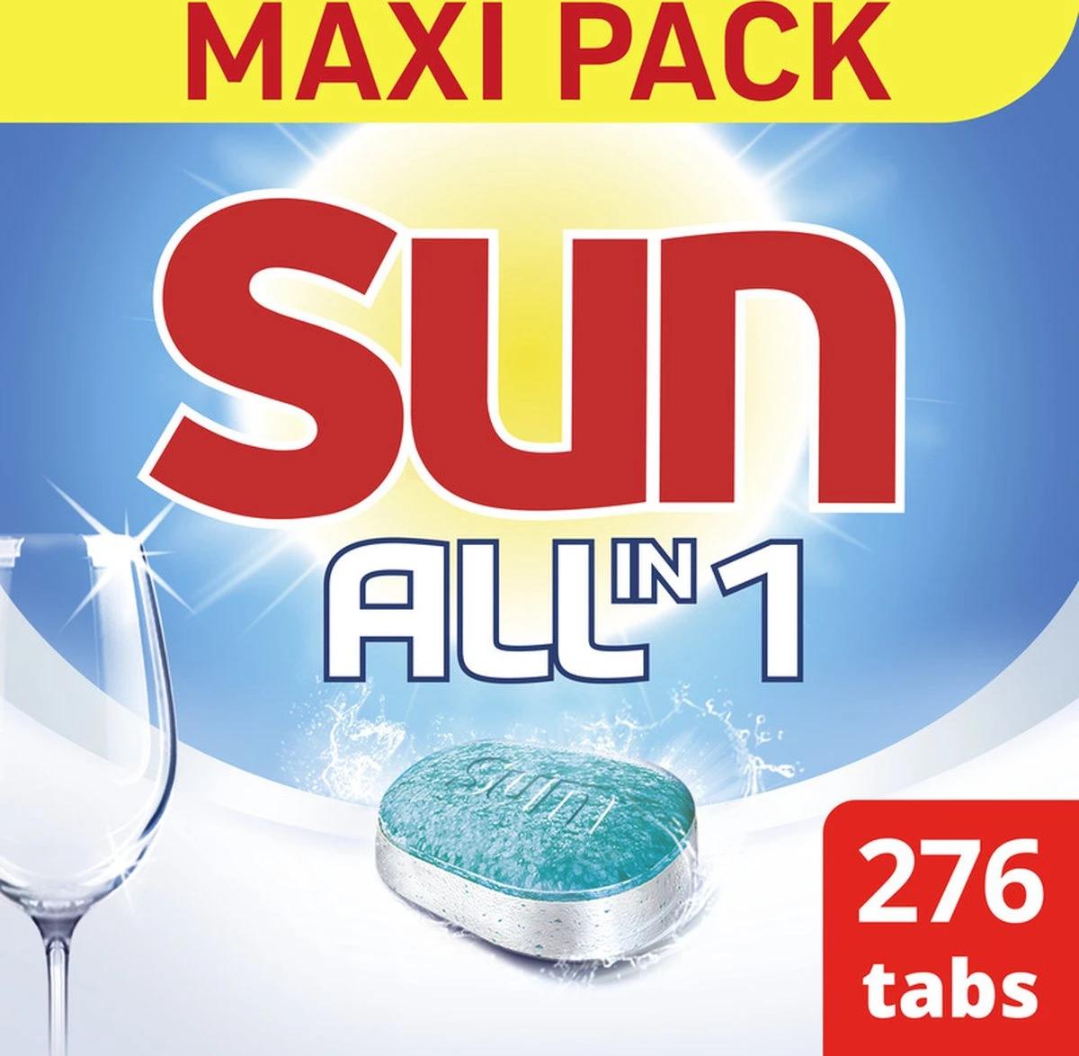SUN® Sun All-in 1 Normaal Vaatwastabletten - 276 Tabletten - Voordeelverpakking - Afbeelding 6