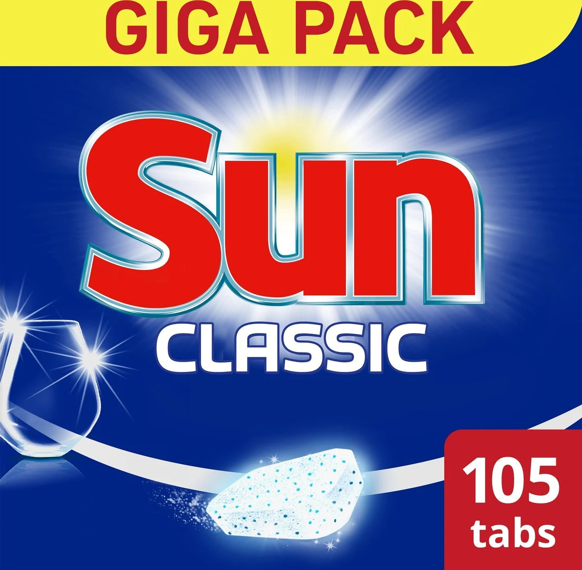 SUNĀ® Sun Vaatwastabletten Classic - 105 Stuks - Voordeelverpakking