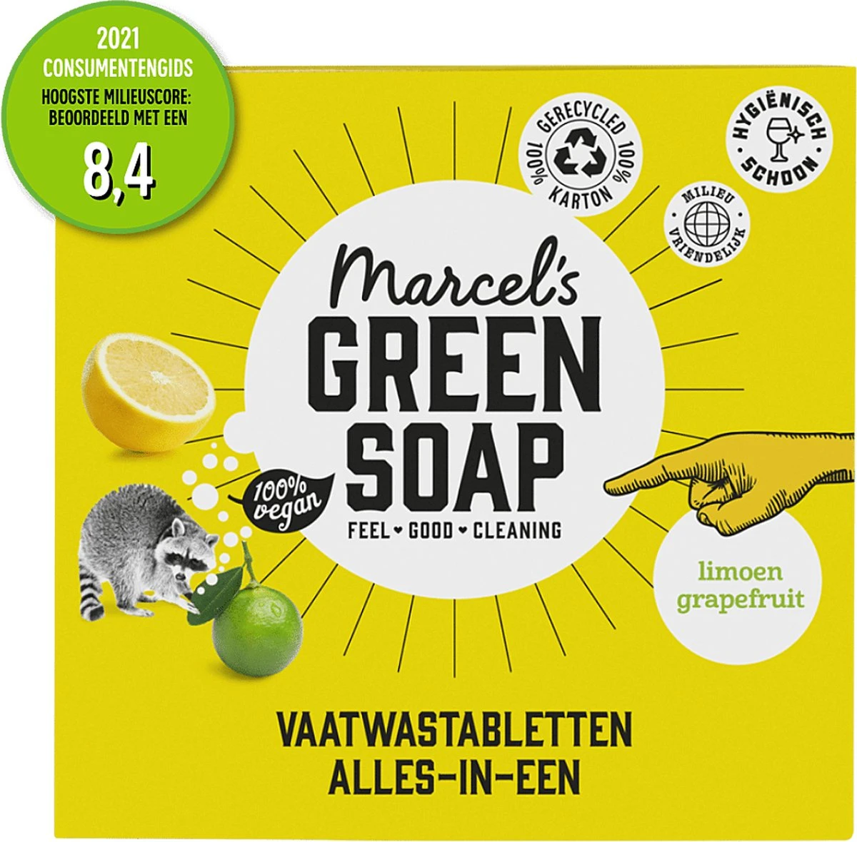 Marcel's Green Soap Vaatwastabletten Grapefruit & Limoen - 25 Stuks - Afbeelding 2