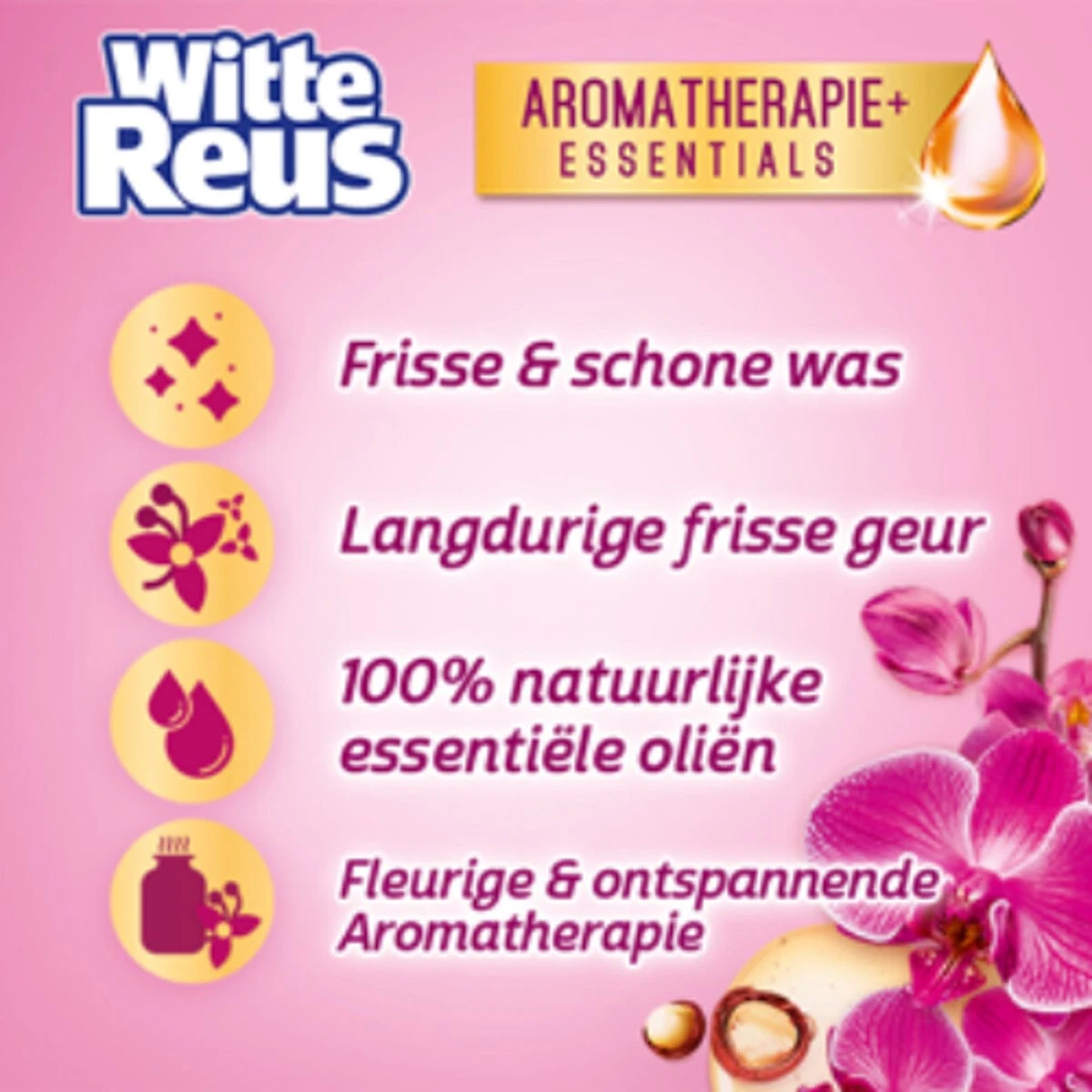 Frisse Reus Orchidee Macadamia Gel Wasmiddel - Vloeibaar - 80 Wasbeurten - Voordeelverpakking - Afbeelding 9