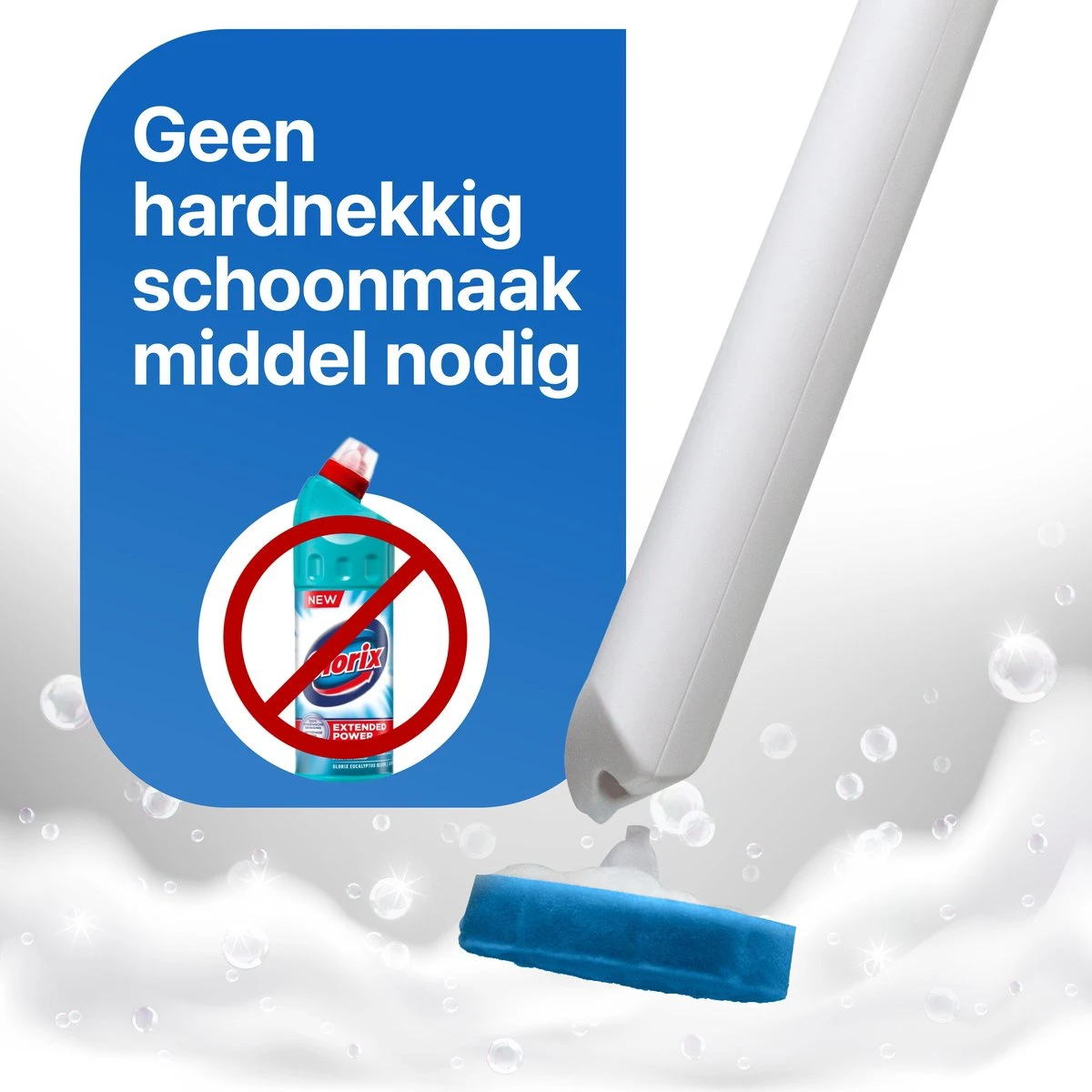 RevoBrush 28x Ocean Breeze Foaming Pads Navulling - WC Borstel Met Houder Vrijstaand - Afbeelding 4