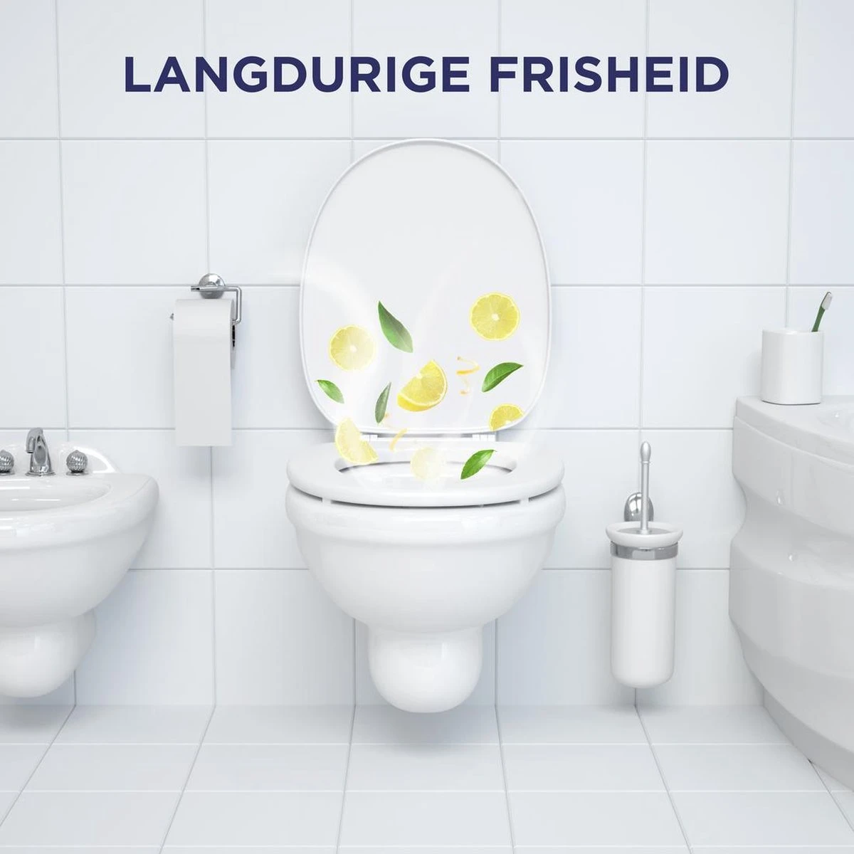 Glorix Power 5 Toiletblokken - Citroen - 9 Stuks - Voordeelverpakking - Afbeelding 8