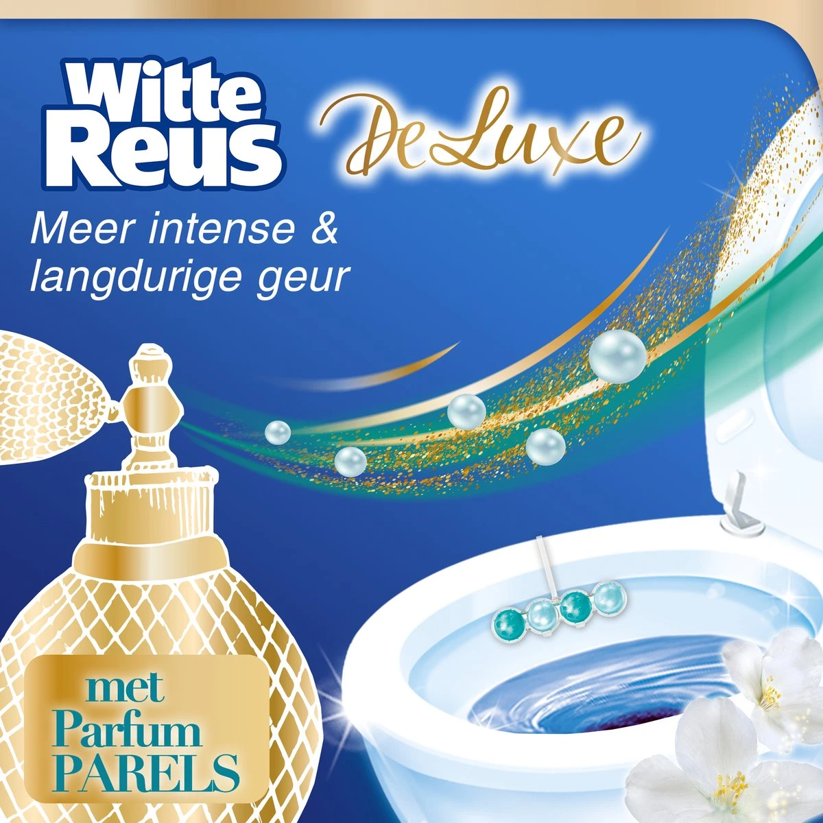 Witte Reus DeLuxe Toiletblok - Magic Moonflower - WC Blokjes Voordeelverpakking - 10 Stuks - Afbeelding 3