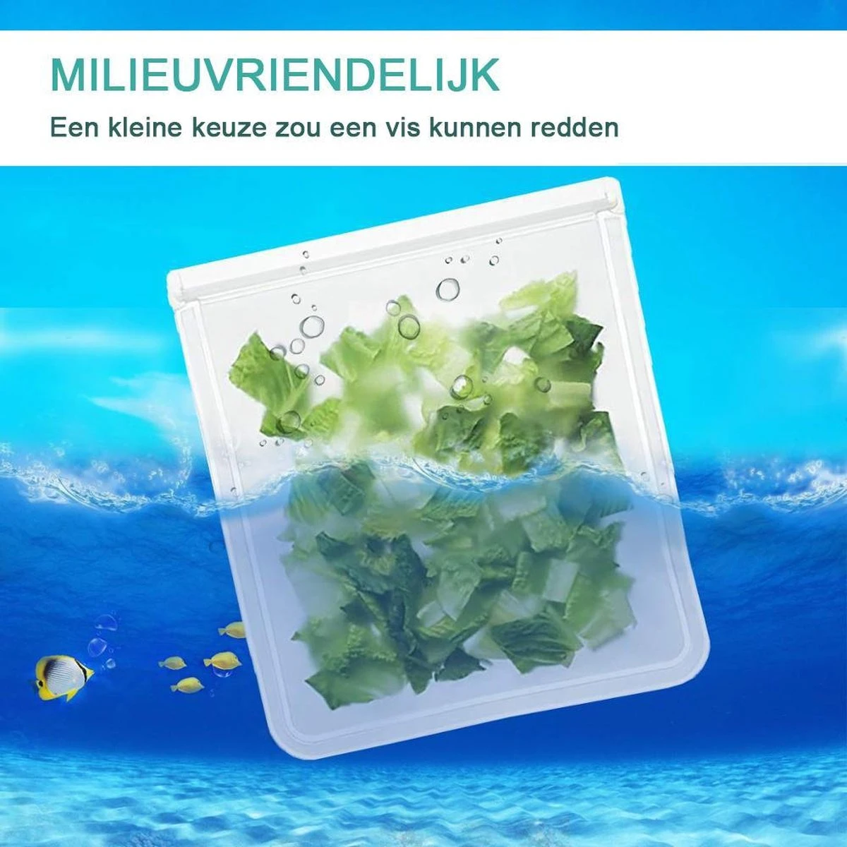 Siliconen Vershoudzakken | Diepvrieszakken | Set Van 10 | Duurzaam | Herbruikbaar Boterhamzakje | Mealprep - Afbeelding 4