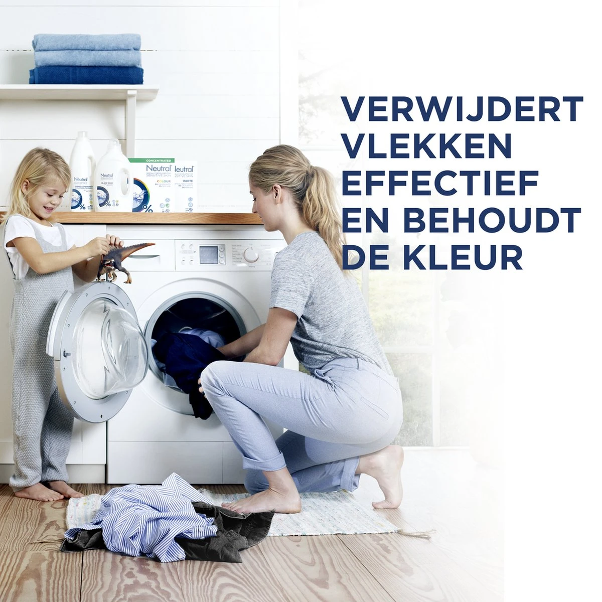 Neutral Neutral Wasmiddel Pakket Parfumvrij En Hypoallergeen Wit + Zwart + Kleur Zorgt Voor De Gevoelige Huid én Voor Het Milieu (1+1+1) X 20 Wasbeurten - Afbeelding 6