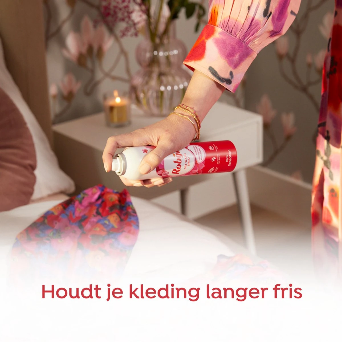 Robijn Pink Sensation Dry Wash Spray 200 Ml - Afbeelding 5
