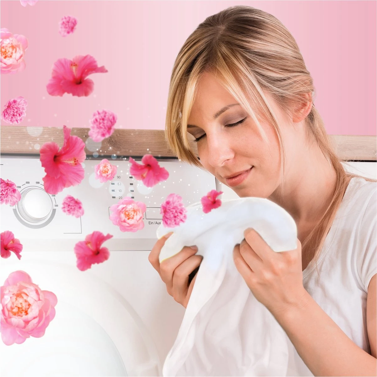 Lenor Pioenroos En Hibiscus Parels - In-Wash Geurbooster - Voordeelverpakking 6 X 15 Wasbeurten - Afbeelding 6