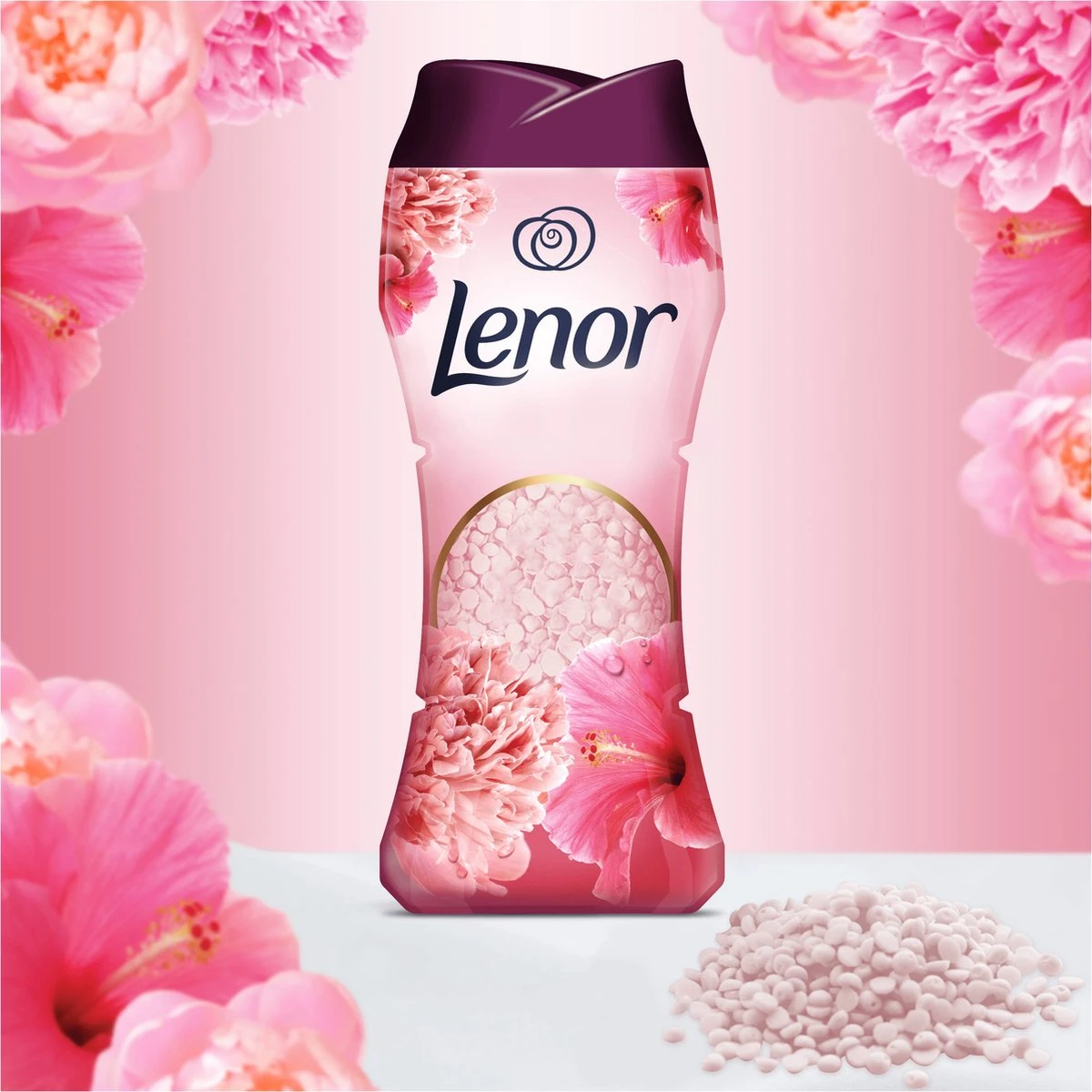 Lenor Pioenroos En Hibiscus Parels - In-Wash Geurbooster - Voordeelverpakking 6 X 15 Wasbeurten - Afbeelding 7