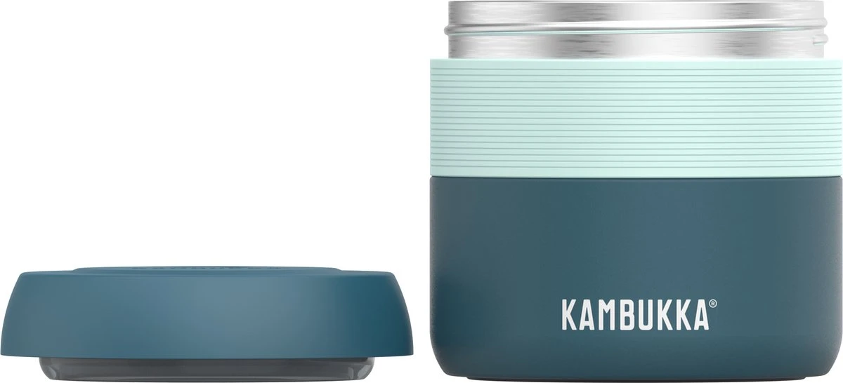 Kambukka Bora - Lunchbox - 400 Ml - Voedselcontainer Houdt 6 Uur Warm & 100 % Lekvrij - Deep Teal - Afbeelding 5