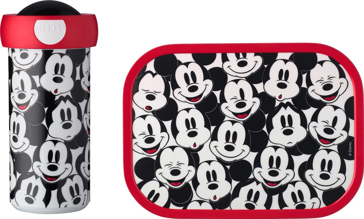 Mepal – Lunchset Campus (sb + Lb) – Schoolbeker En Broodtrommel Voor Kinderen – Mickey Mouse – Bento Box - Lekvrij