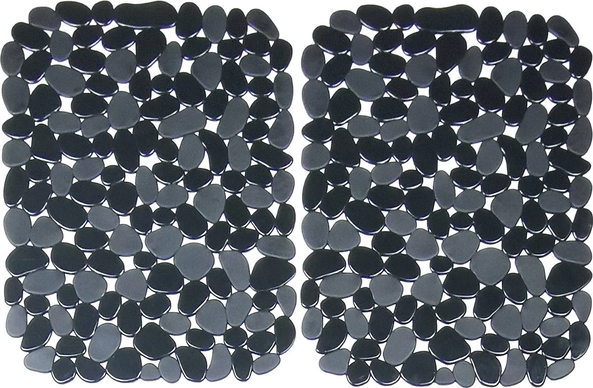 Merkloos Papillon - Gootsteenmat - 40x30 Cm - Kiezels Zwart - Afbeelding 4