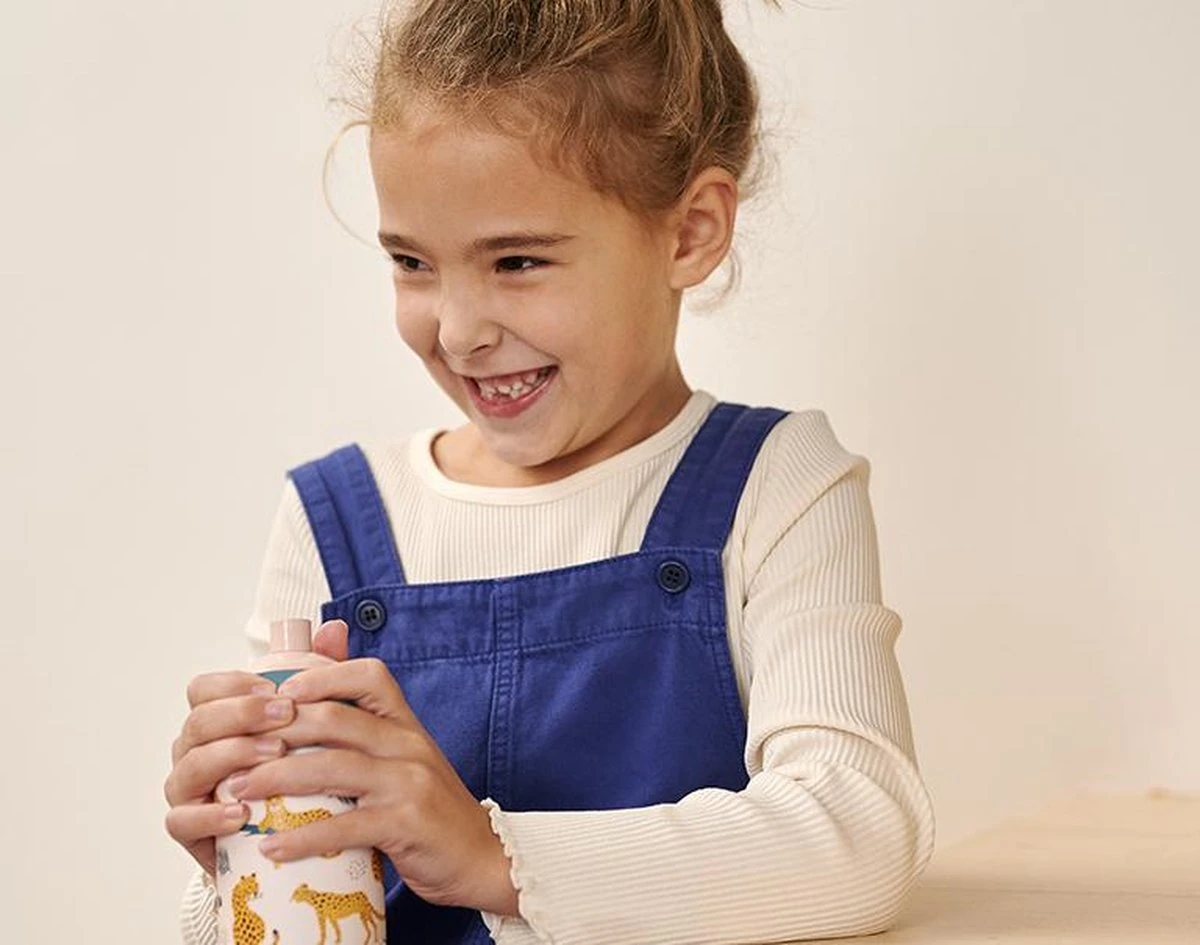 Mepal – Lunchset Campus (pu + Lb) – Pop-up Drinkfles En Broodtrommel Voor Kinderen – Spring Flowers – Little Dutch - Afbeelding 2