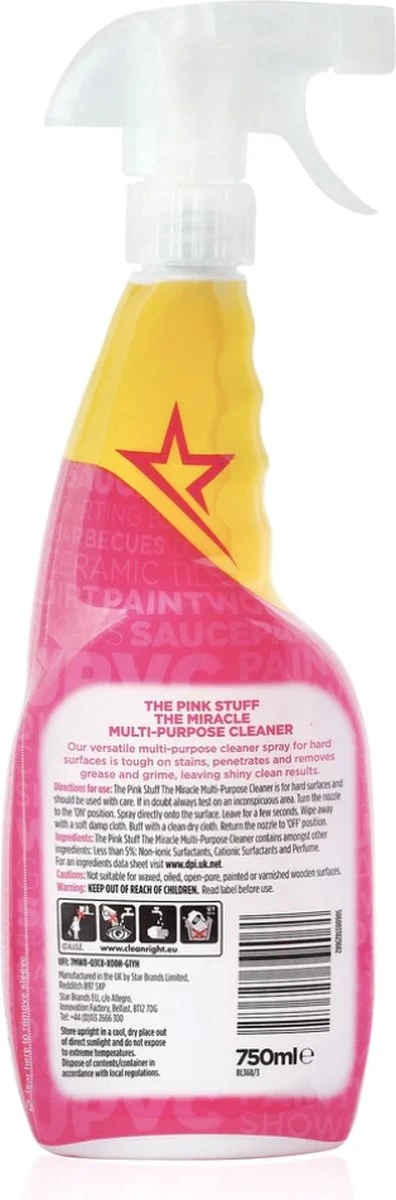 The Pink Stuff The Miracle Allesreiniger 750 Ml - Afbeelding 5
