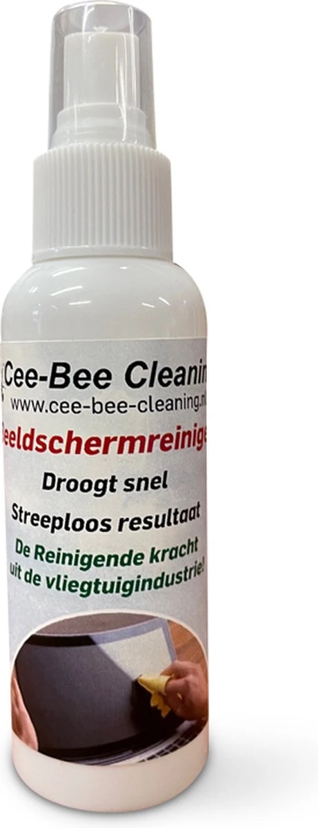 Beeldschermreiniger Met Glasdoek | Droogt Snel En Streeploos | Sprayflacon 100ml - Afbeelding 2