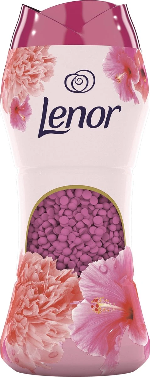 Lenor Pioenroos En Hibiscus Parels - In-Wash Geurbooster - Voordeelverpakking 6 X 15 Wasbeurten - Afbeelding 2