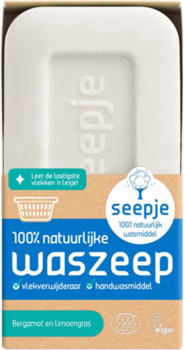 Seepje - Vast Wasmiddel - Waszeep/Vlekverwijderaar - Bergamot En Limoengras - Afbeelding 3