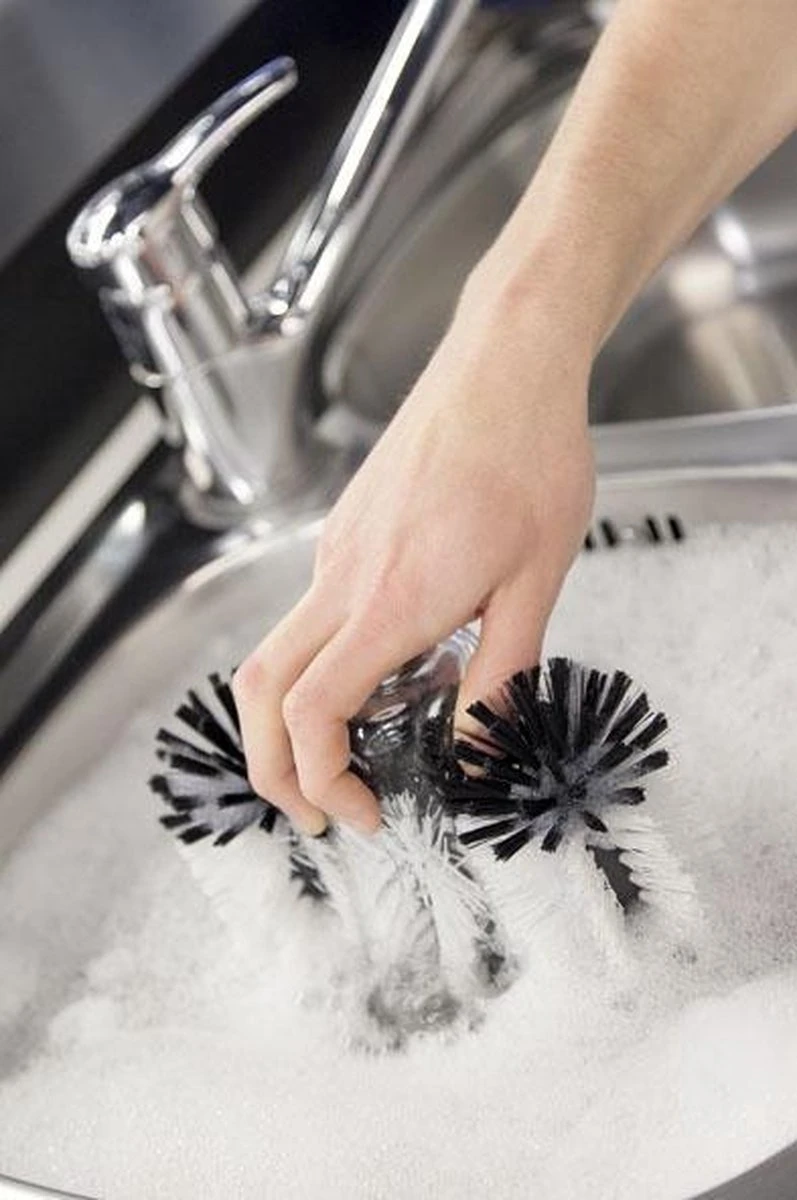 Bar Professional Spoelborstel Kunststof Voet - 3-delig - Afbeelding 2