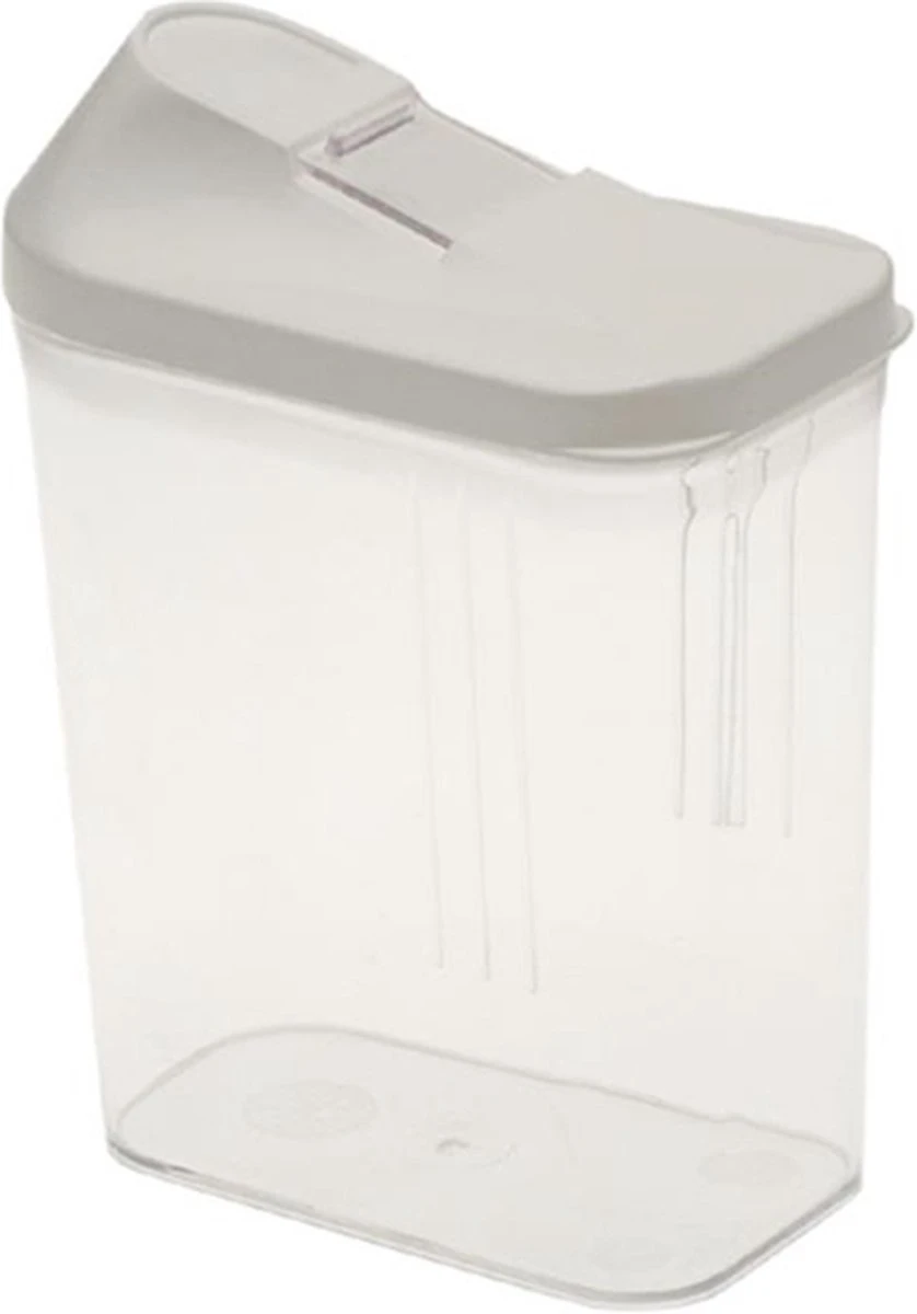 Merkloos Keeeper Strooibus 0,75L 10,5x5,5x17cm Wit/transparant