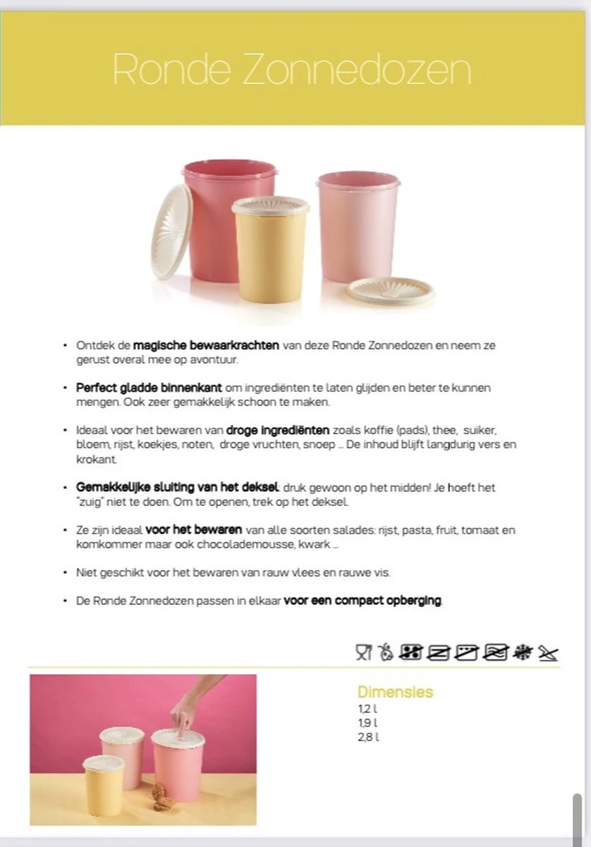 Tupperware Zonnendozen Set - Afbeelding 2