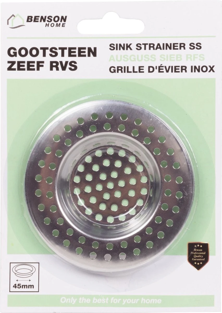 Benson Gootsteenzeef Rvs Op Kaart - Afbeelding 2