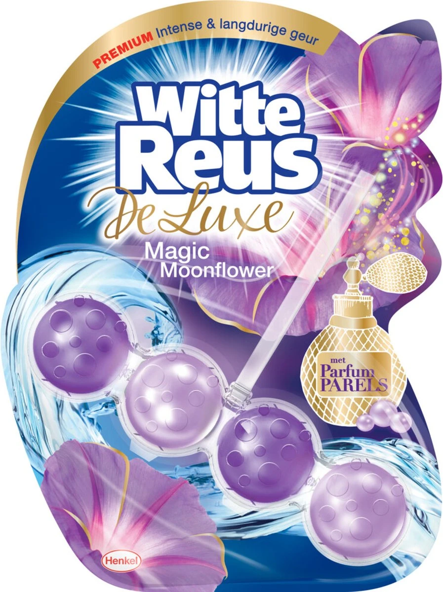 Witte Reus DeLuxe Toiletblok - Magic Moonflower - WC Blokjes Voordeelverpakking - 10 Stuks - Afbeelding 2