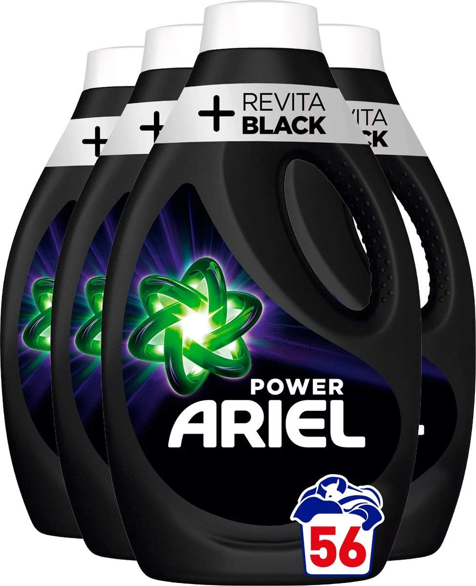 Ariel Vloeibaar Wasmiddel - +Revitablack - Voordeelverpakking 4 X 14 Wasbeurten - Afbeelding 3