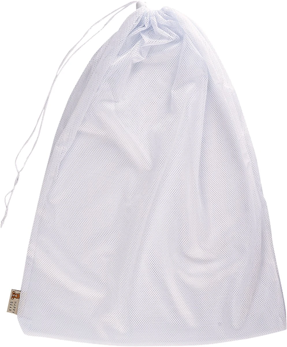 HappyBear | Wasnet | 45cm X 60cm | Afsluitbaar Trekkoord | Mesh Stof | Inhoud - 10-15 Wasbare Luiers